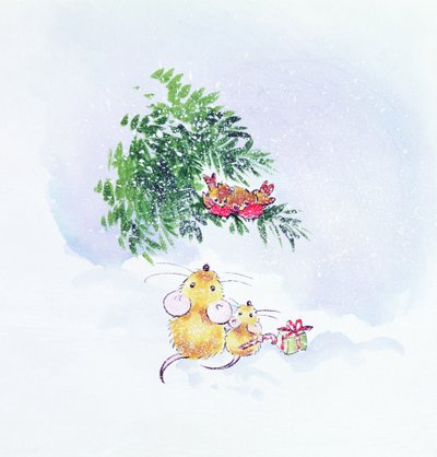 Topi e pettirossi di Natale da Diane Matthes