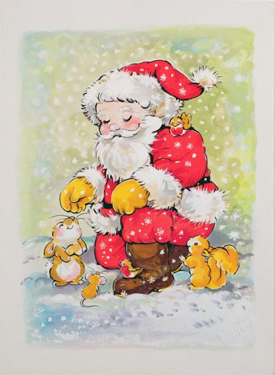 Babbo Natale con animali da Diane Matthes