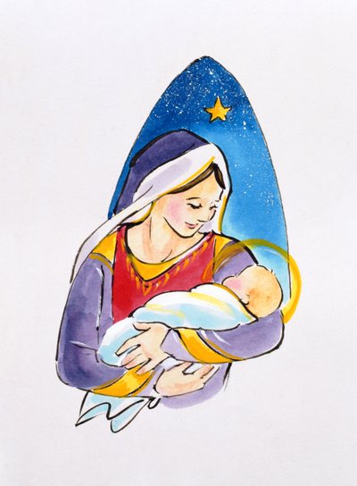 Madonna e Bambino, 1996 da Diane Matthes