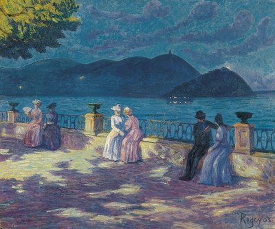 La Concha, notturno. Circa 1906 da Diario or Dario de Regoyos y Valdes
