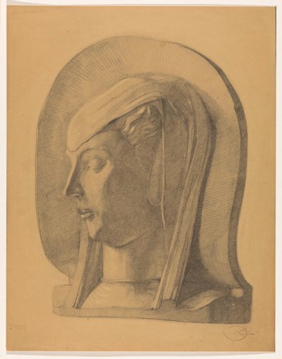 Testa di una donna velata da Dick Ket (signed by artist)