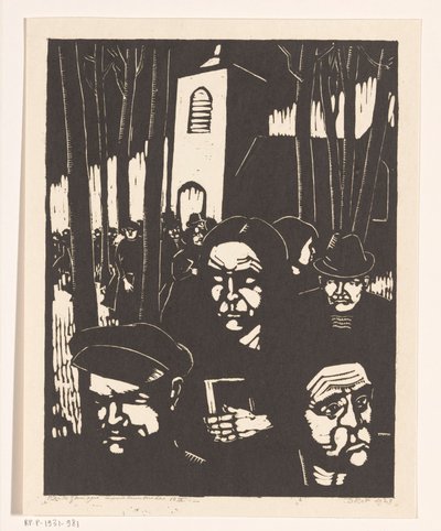Fedeli in chiesa da Dick Ket (signed by artist)