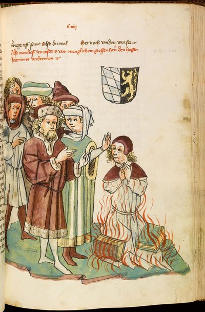 Rogo di Jan Hus dal libro 