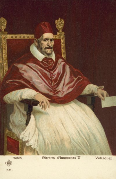 Ritratto di Papa Innocenzo X da Diego Rodriguez de Silva y (after) Velazquez