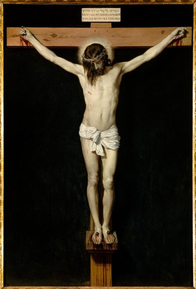 Cristo crocifisso. Dipinto di Diego Rodriguez de Silva y Velázquez (1599-1660) da Diego Velázquez