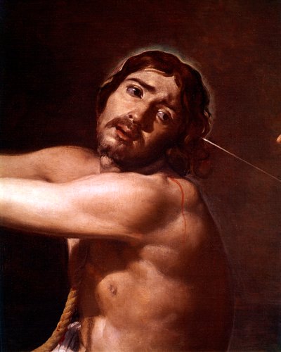 (dettaglio) da Cristo dopo la flagellazione contemplato dall