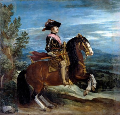 Ritratto equestre del re Filippo IV (1605-1665) da Diego Velázquez