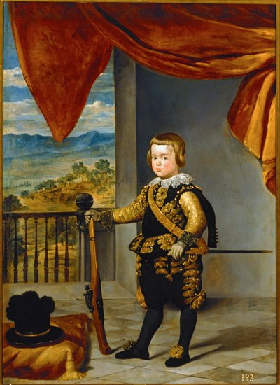 Il bambino Baltasar Carlos ... (dipinto su tela) da Diego Rodriguez de Silva y Velazquez