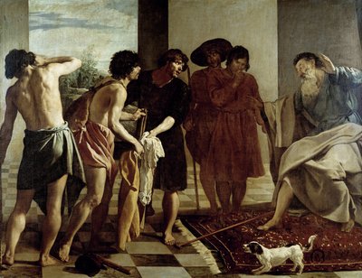 Giacobbe riceve la tunica di Giuseppe da Diego Rodriguez de Silva y Velazquez
