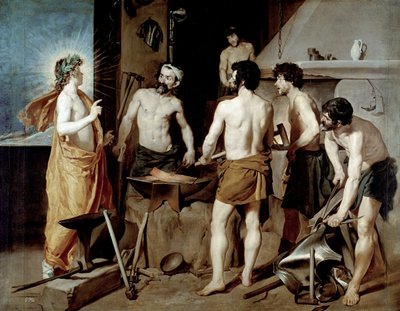La Forgia di Vulcano da Diego Rodriguez de Silva y Velazquez