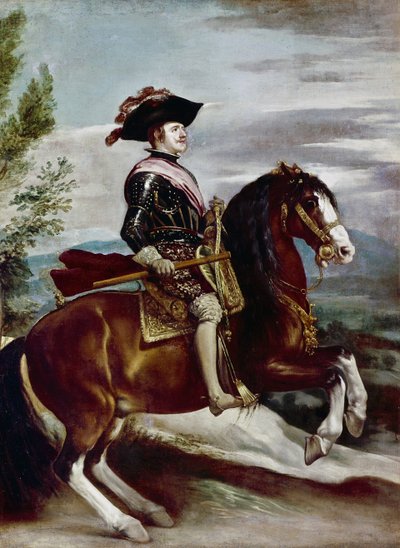 Ritratto di Filippo IV a cavallo da Diego Rodriguez de Silva y Velazquez