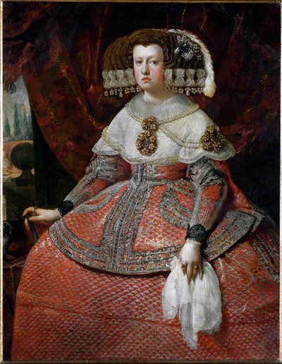 Ritratto della regina Maria Anna di Spagna da Diego Velázquez