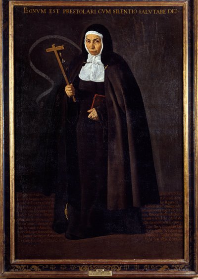 Ritratto di madre Jeronima de la Fuente da Diego Velázquez
