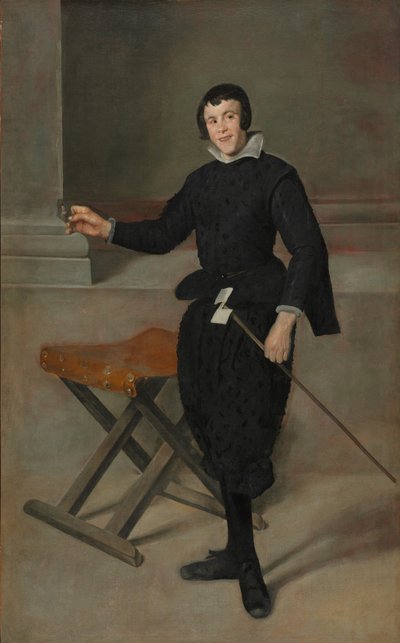 Ritratto del giullare Calabazas da Diego Velázquez