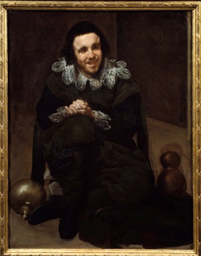 Ritratto del giullare Don Juan Calabacillas. Dipinto di Diego Rodriguez de Silva y Velázquez (1599-1660) da Diego Velázquez