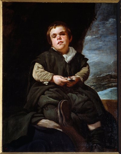 Ritratto del giullare Francisco Lezcano, detto il bambino di Vallecas. Dipinto di Diego Velázquez da Diego Velázquez