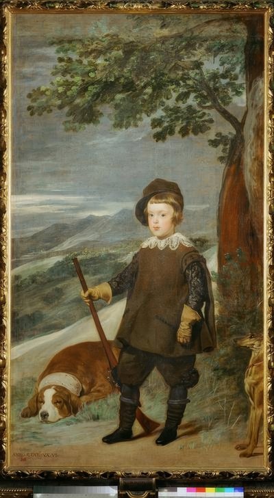 Principe Baltasar Carlos come cacciatore da Diego Velázquez