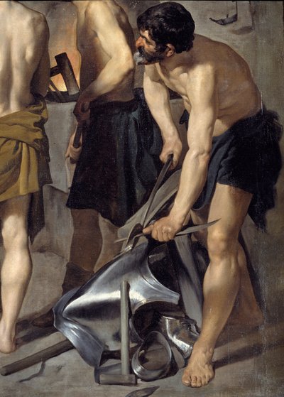La fucina di Vulcano (dettaglio) da Diego Velázquez