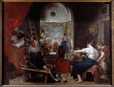 Le filatrici o la favola di Aracne da Diego Velázquez