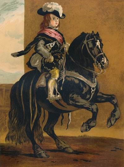 Un allievo della Haute Ecole - Don Balthazar, Infante di Spagna, c1640, c1879 da Diego Velázquez