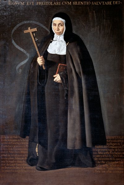 Badessa Jerónima de la Fuente, 1620 da Diego Velázquez