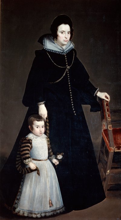 Dona Antonia Ifenarrietta e suo figlio, 1631 da Diego Velázquez