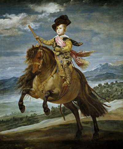 Ritratto Equestre del Principe Balthasar Charles, c. 1635 da Diego Velázquez
