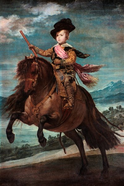 Principe Baltasar Carlos a cavallo, 1635-36 da Diego Velázquez
