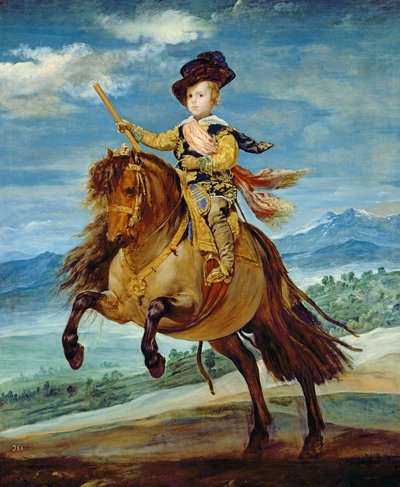 Principe Balthasar Carlos a cavallo, c.1635-36 da Diego Velázquez