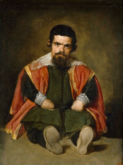 Spagnolo: El bufón el Primo Ritratto di Sebastián de Morra da Diego Velázquez