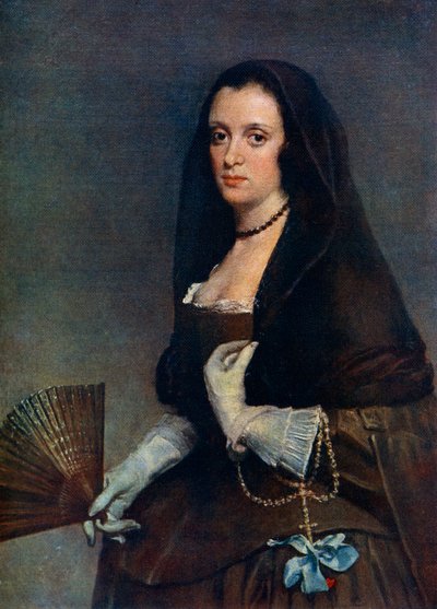 La signora con il ventaglio da Diego Velázquez