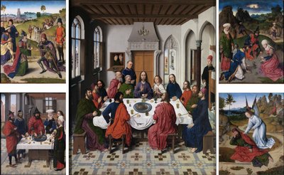 La raccolta della manna e la Pasqua (recto a sinistra), l