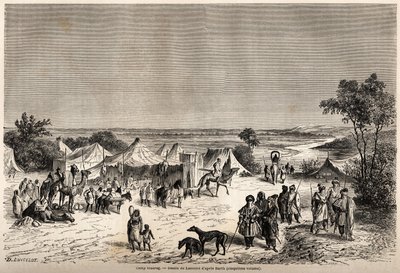 Un campo tuareg da Dieudonne Auguste Lancelot