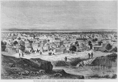 Vista di Kano, Nigeria, da 