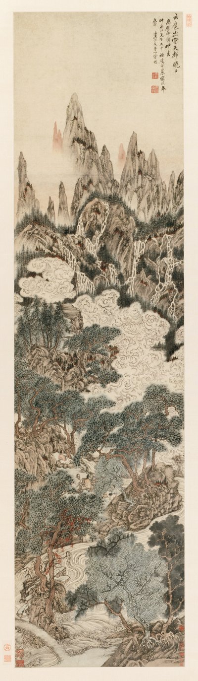 Sole del mattino sopra il picco della cittadella celeste da Ding Yunpeng