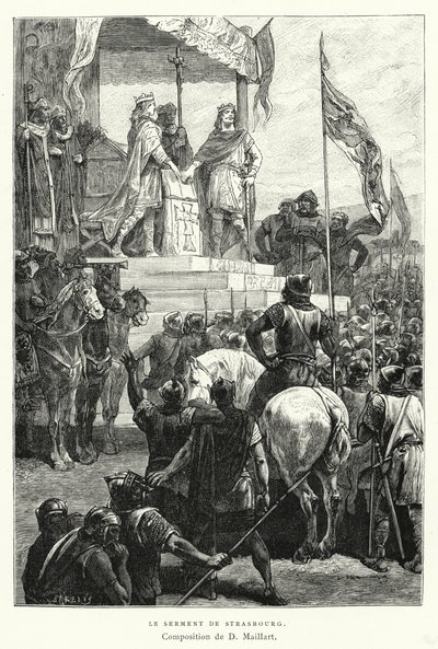 Le Serment De Strasbourg da Diogene Ulysse Napoleon Maillart