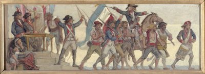 La partenza dei coscritti, La patria in pericolo: Schizzo per la scuola di rue de Château-Landon da Diogene Ulysse Napoleon Maillart