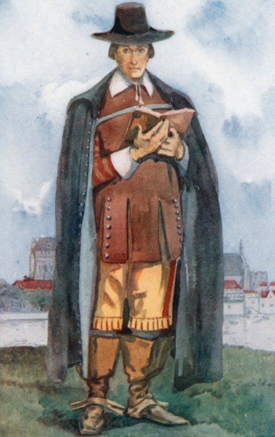 Un uomo cromwelliano 1649-1660 da Dion Clayton Calthrop