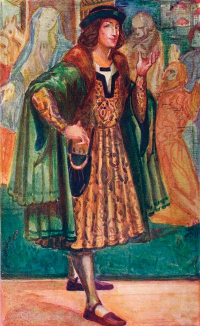 Un uomo del tempo di Riccardo III, 1907 da Dion Clayton Calthrop