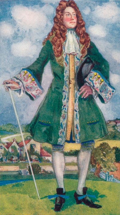 Un uomo del tempo di Guglielmo e Maria, 1907 da Dion Clayton Calthrop