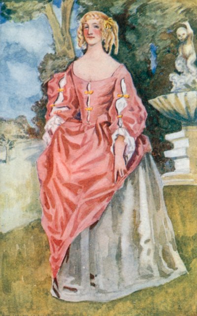 Una donna del tempo di Carlo II 1660-1685 da Dion Clayton Calthrop