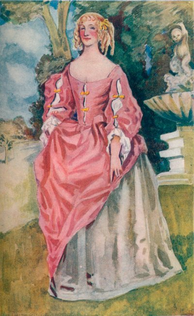 Una Donna del Tempo di Carlo II, 1907 da Dion Clayton Calthrop