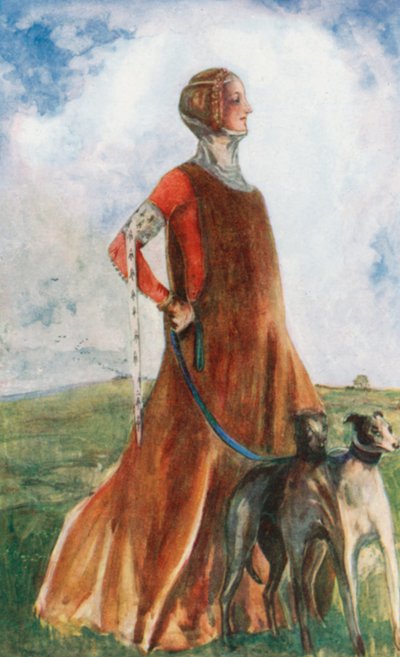 Una Donna del Tempo di Edoardo III 1327-1377 da Dion Clayton Calthrop