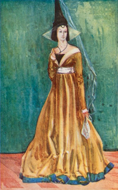 Una donna del tempo di Edoardo IV 1461-1483 da Dion Clayton Calthrop