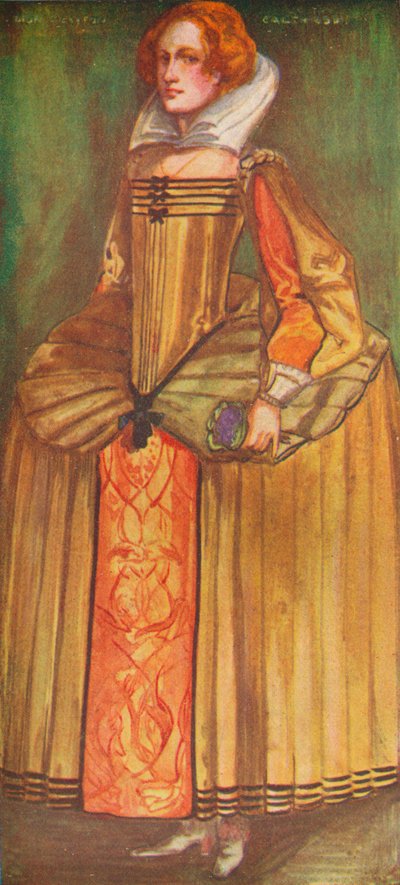 Una donna del tempo di Elisabetta, 1907 da Dion Clayton Calthrop