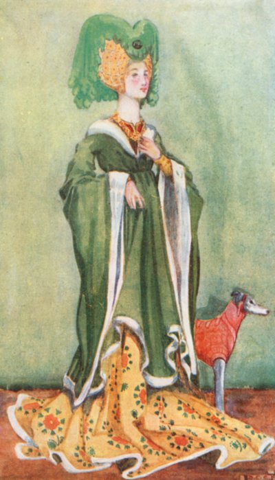 Una donna del tempo di Enrico VI 1422-1461 da Dion Clayton Calthrop