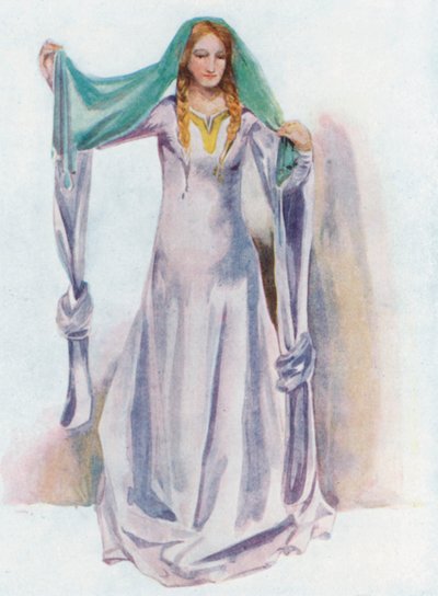 Una donna del tempo di Stefano 1135-1154 da Dion Clayton Calthrop