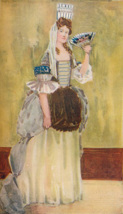 Una donna del tempo di Guglielmo e Maria, 1907 da Dion Clayton Calthrop