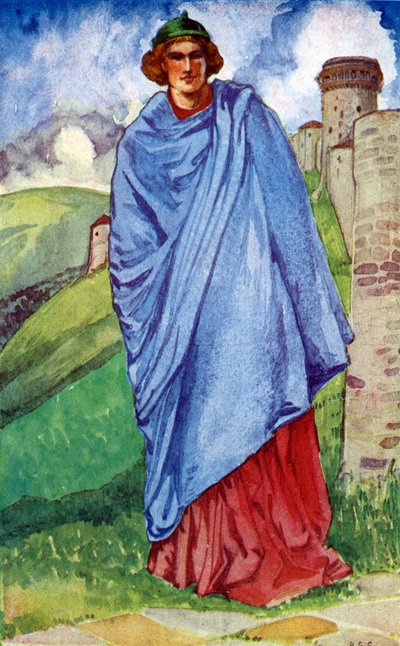 Costume maschile nel regno di Enrico III (1216-1272) da Dion Clayton Calthrop