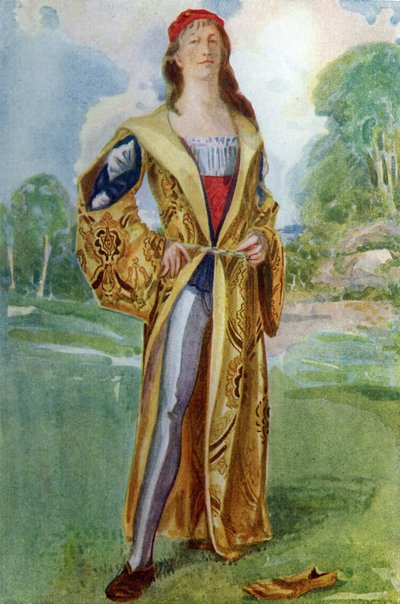 Costume maschile durante il regno di Enrico VII (1485-1509) da Dion Clayton Calthrop